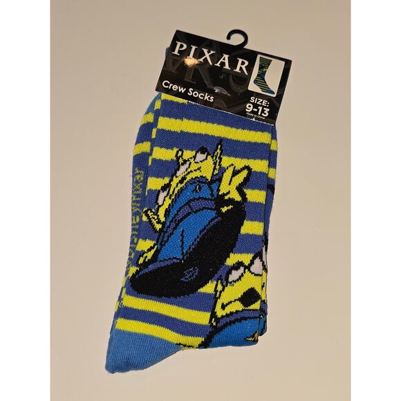 Three Pairs Toy Story Aliens Crew Socks Size 9-13 - Picture 3 of 6